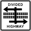 R15 series Rail and light rail-Divided highway transit rail crossing