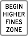 R2 series Speed limit-Begin higher/double fines zone