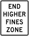 R2 series Speed limit-End higher/double fines zone