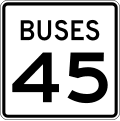 R2 series Speed limit-Buses speed limit (plaque)