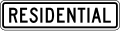 R2 series Speed limit-Residental (plaque)