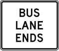 R3 series Lane usage and turns-Bus lane ends (overhead)