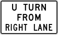 R3 series Lane usage and turns-U turn from right lane (used at jug handles)