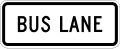 R3 series Lane usage and turns-Bus lane (plaque)