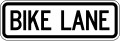 R3 series Lane usage and turns-Bike lane (plaque)