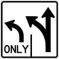 R3 series Lane usage and turns-Advance intersection lane control (two lanes) (left)
