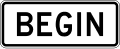 R3 series Lane usage and turns-Begin (plaque)