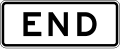 R3 series Lane usage and turns-End (plaque)