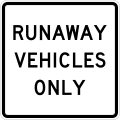 R4 series Regulation of movement-Runaway vehicles only
