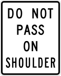 R4 series Regulation of movement-Do not pass on shoulder