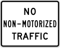 R5 series Exclusionary-No non-motorized traffic
