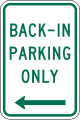 R7 series Parking-Back-in parking only