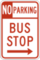 R7 series Parking-No parking, bus stop