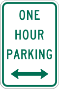 R7 series Parking-One hour parking