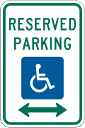 R7 series Parking-Reserved parking (wheelchair)