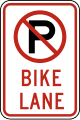 R7 series Parking-No parking, bike lane