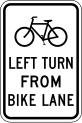 R9 series Bicycles and pedestrians-Bicycle left turn from bike lane