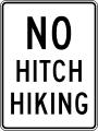 R9 series Bicycles and pedestrians-No hitchhiking