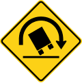 W1 series Horizontal alignment-Truck rollover warning (right)