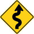 W1 series Horizontal alignment-Winding road (right)