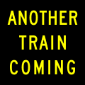 W10 series Railroad crossings-Another train coming (Activated, Blank-Out)
