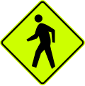 W11 series Advance warnings-Pedestrians