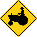 W11 series Advance warnings-Farm vehicles
