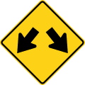 W12 series Low clearance warnings-Double arrow