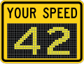 W13 series Advisory speeds-Variable Speed Feedback (plaque)