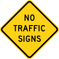 W18 series No traffic signs-No traffic signs