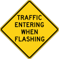 W2 series Intersections-Traffic Entering When Flashing