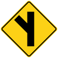 W2 series Intersections-Side road at an acute angle (left)