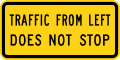 W4 series Lanes and merges-Traffic from left does not stop (plaque)