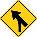 W4 series Lanes and merges-Merge left (entering roadway)