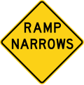 W5 series Road width restrictions-Ramp narrows