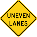W8 series Pavement and roadway conditions-Uneven lanes