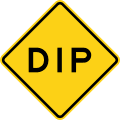 W8 series Pavement and roadway conditions-Dip