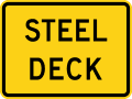 W8 series Pavement and roadway conditions-Steel deck (plaque)
