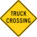 W8 series Pavement and roadway conditions-Truck crossing