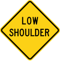 W8 series Pavement and roadway conditions-Low shoulder