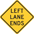 W9 series Lane transitions-Lane lane ends