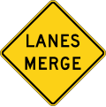 W9 series Lane transitions-Lanes Merge