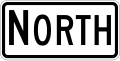 M3 series Cardinal direction markers-Cardinal Direction - North (plaque)