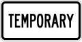 M4 series Route marker auxiliaries-Temporary (plaque)